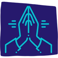 hands praying icon